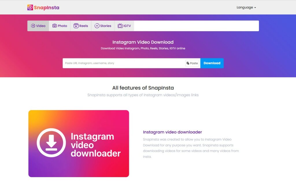 Instagram video download